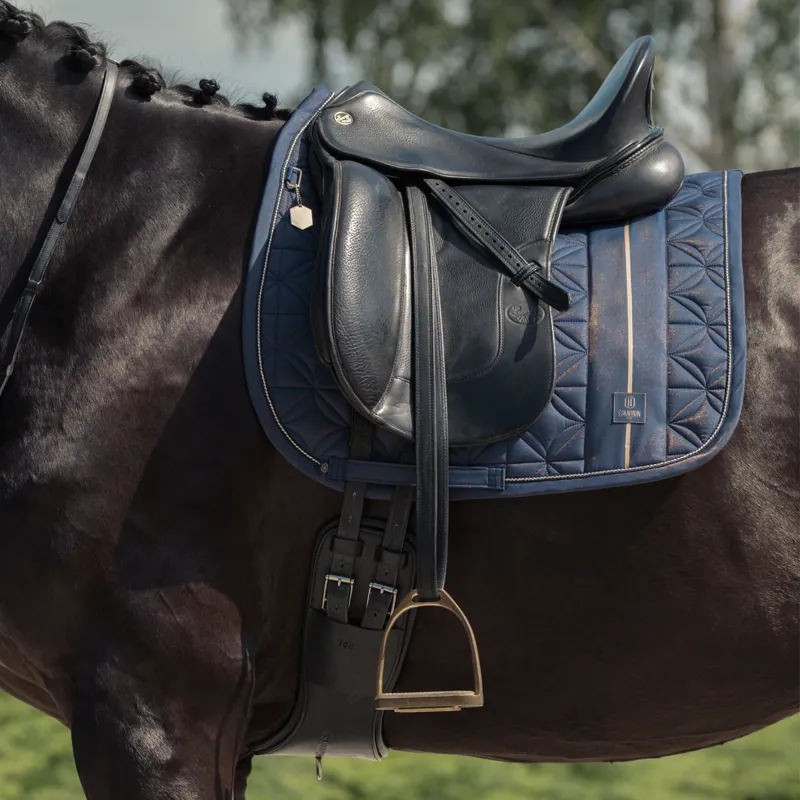 Eskadron Big Square Glam Saddlecloth Heritage AW24 - True Blue-1