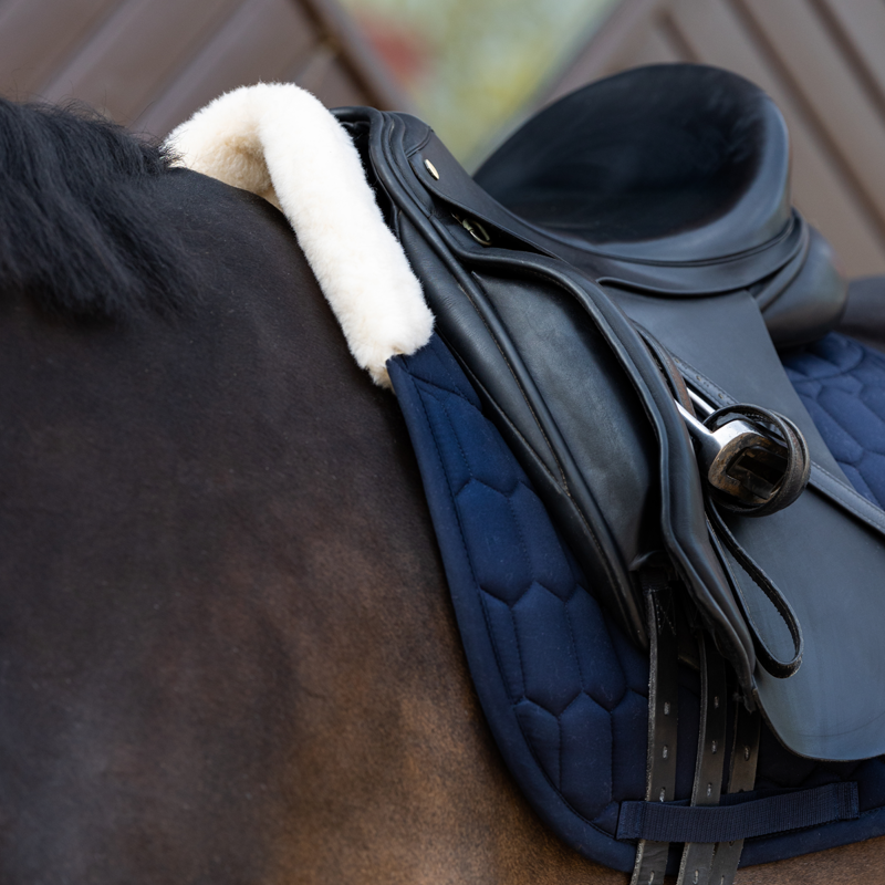 Eskadron Cotton Evo-Wool Saddlecloth - Night Blue-2