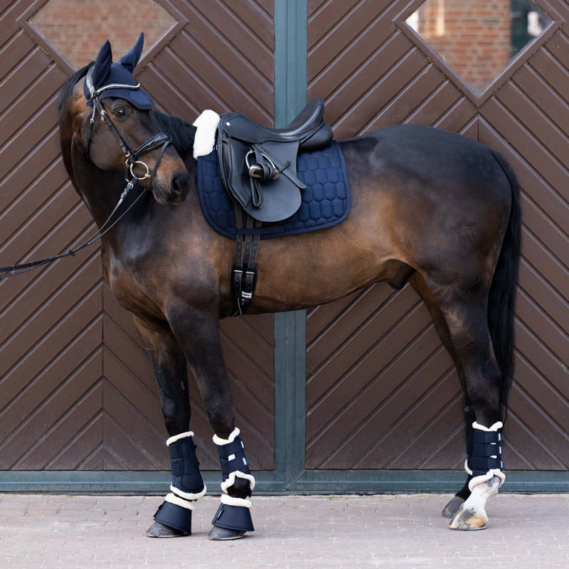 Eskadron Cotton Evo-Wool Saddlecloth - Night Blue-1