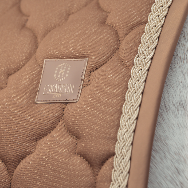 Eskadron Cotton Glitter Saddlecloth Heritage AW24 - Almond-2