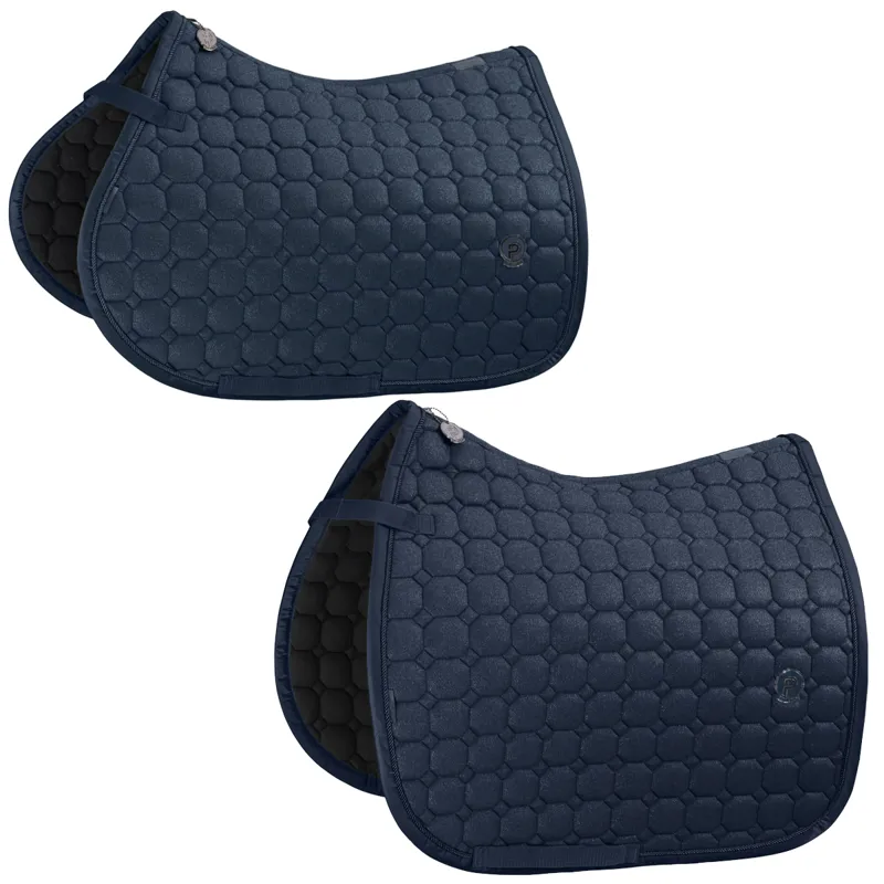 Eskadron Cotton Glitter Saddlecloth Platinum AW24 - Atlantic Blue