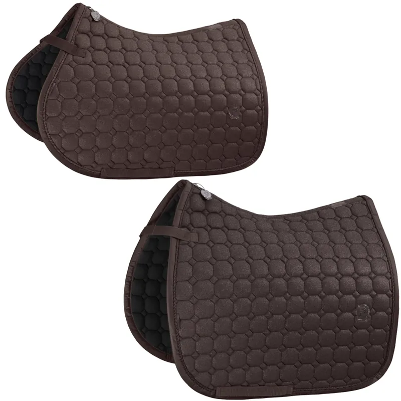 Eskadron Cotton Glitter Saddlecloth Platinum AW24 - Teak Brown