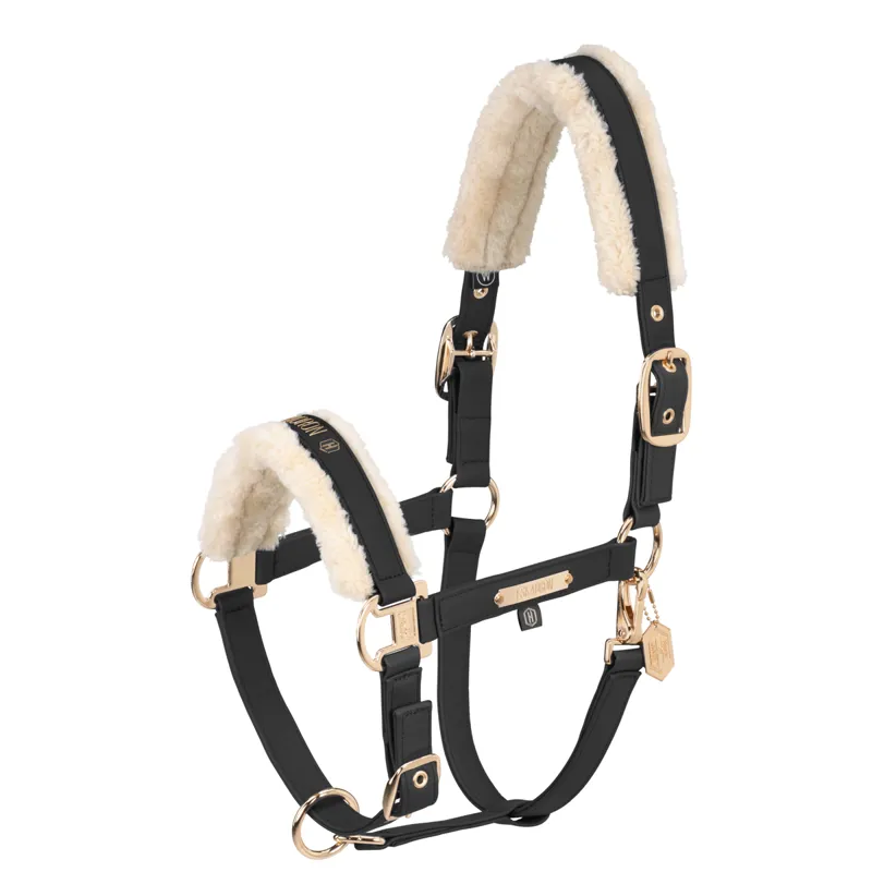 Eskadron Faux Leather Double Pin Headcollar Heritage AW24 - Black