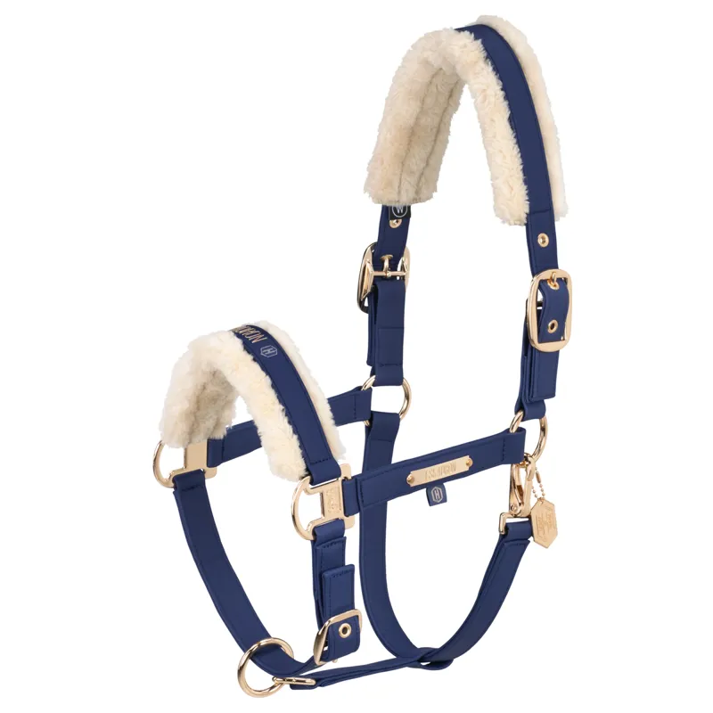 Eskadron Faux Leather Double Pin Headcollar Heritage AW24 - True Blue