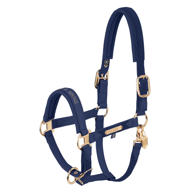 Eskadron Faux Leather Plait Headcollar Heritage AW24 - True Blue