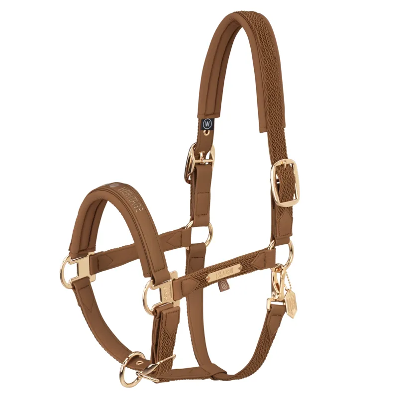 Eskadron Faux Leather Plait Headcollar Heritage AW24 - Almond