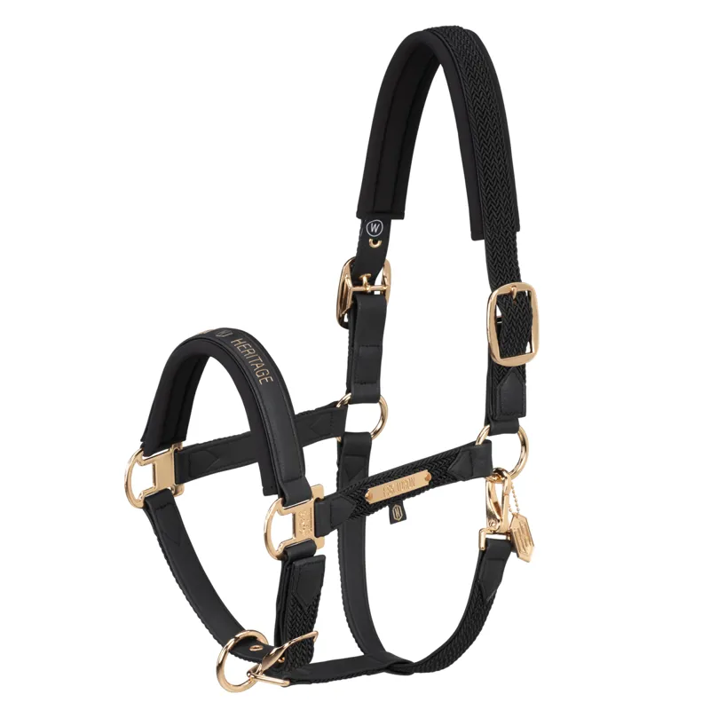 Eskadron Faux Leather Plait Headcollar Heritage AW24 - Black