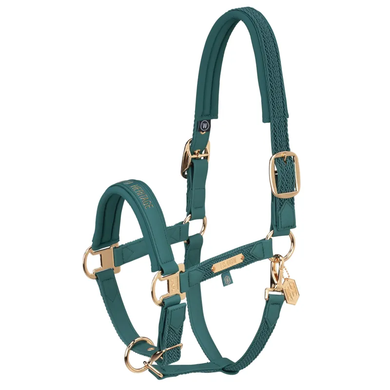 Eskadron Faux Leather Plait Headcollar Heritage AW24 - Vintage Green