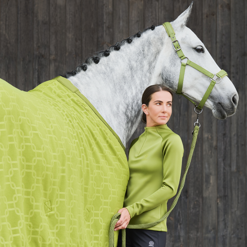 Eskadron Fleece Stamp Chain Sweat Rug Platinum AW24 - Moss Green-2