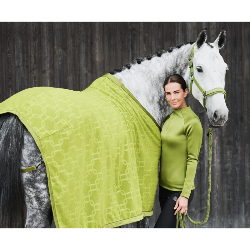 Eskadron Fleece Stamp Chain Sweat Rug Platinum AW24 - Moss Green-1