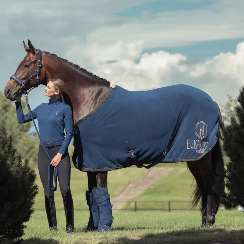 Eskadron Fleece Sweat Rug Heritage AW24 - True Blue-1