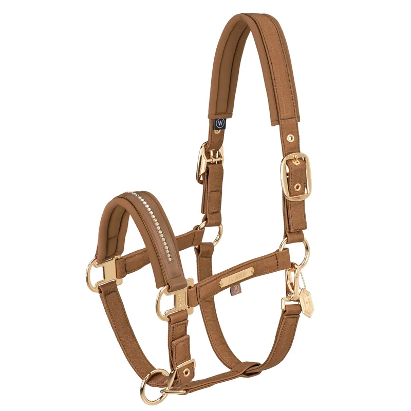 Eskadron Glam Crystal Double Pin Headcollar Heritage AW24 - Almond