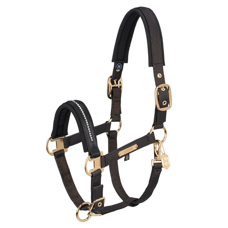 Eskadron Glam Crystal Double Pin Headcollar Heritage AW24 - Black