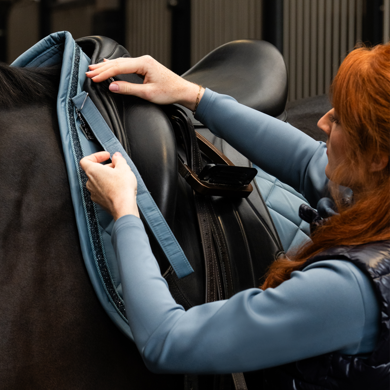 Eskadron Glossy Jewel Saddlecloth Classic Sports SS25 - Steel Blue-1