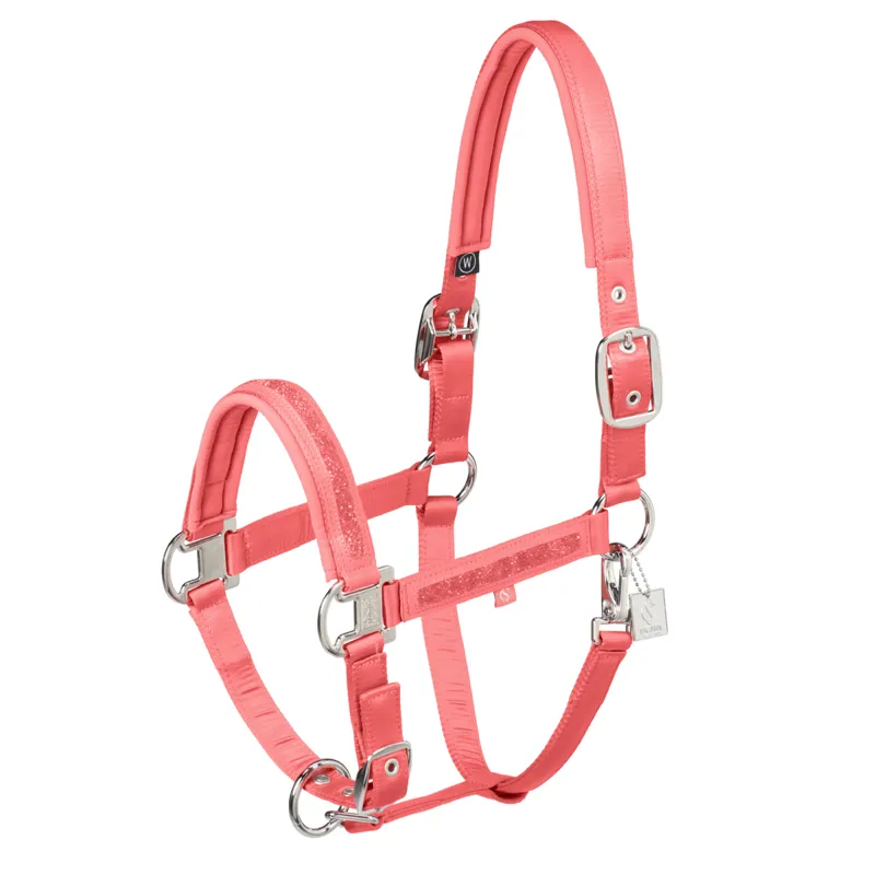 Eskadron Matt Gloss Jewel Double Pin Headcollar Classic Sports SS25 - Coral Blossom