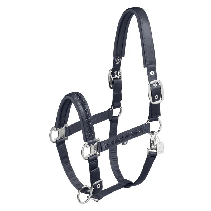 Eskadron Matt Gloss Jewel Double Pin Headcollar Classic Sports SS25 - Navy