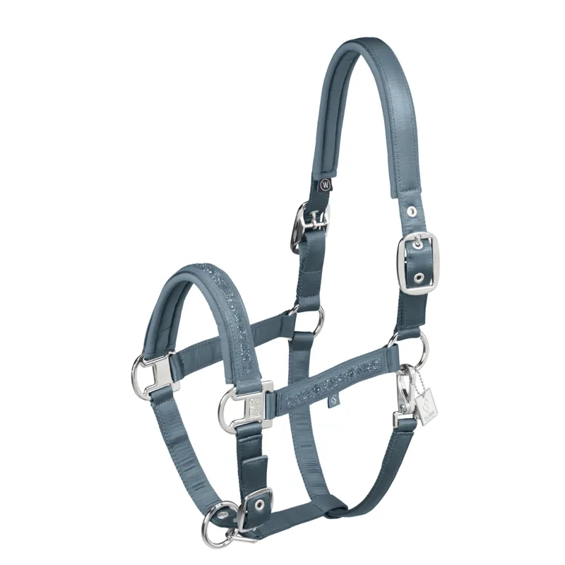 Eskadron Matt Gloss Jewel Double Pin Headcollar Classic Sports SS25 - Steel Blue