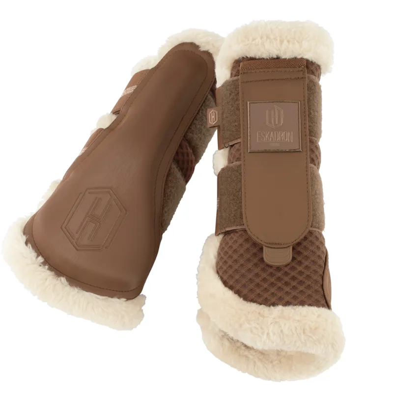 Eskadron Mesh Faux Fur Tendon Boots Heritage AW24 - Almond