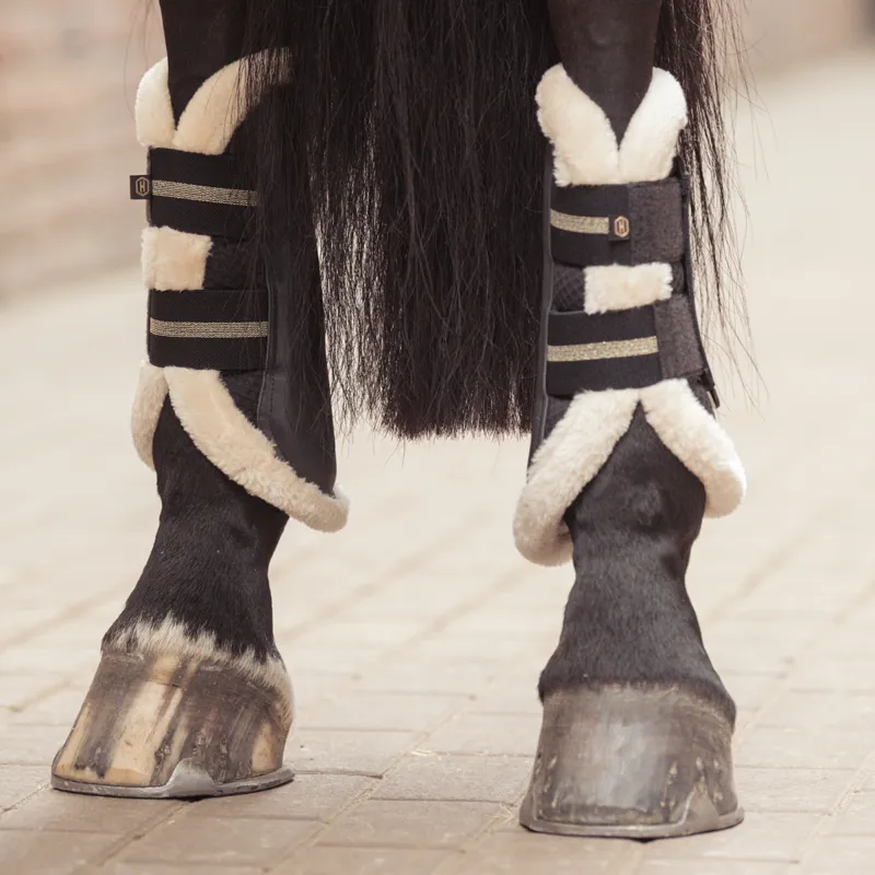 Eskadron Mesh Faux Fur Tendon Boots Heritage AW24 - Black-1