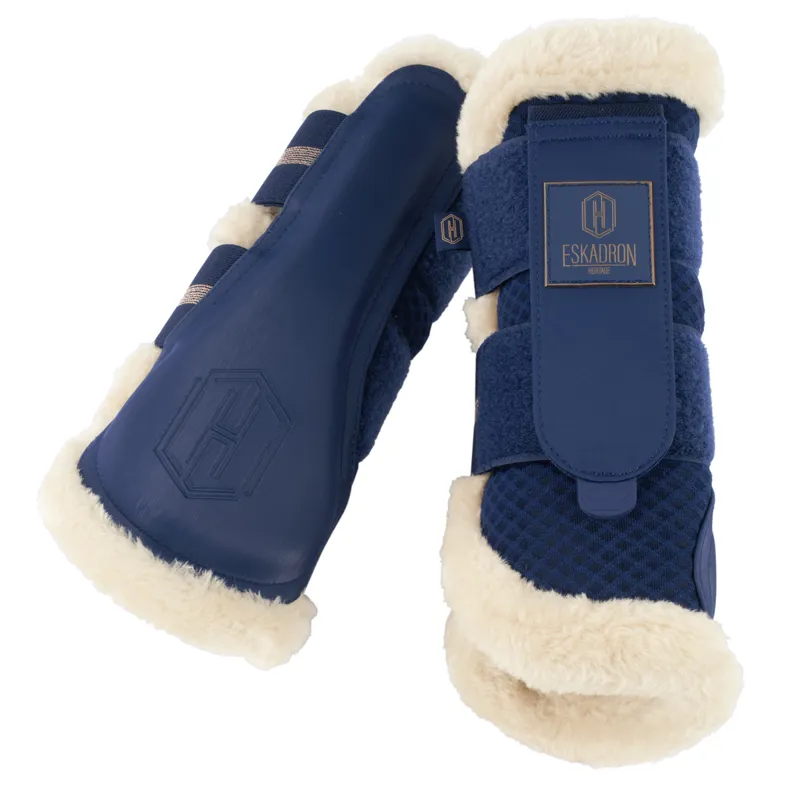 Eskadron Mesh Faux Fur Tendon Boots Heritage AW24 - True Blue