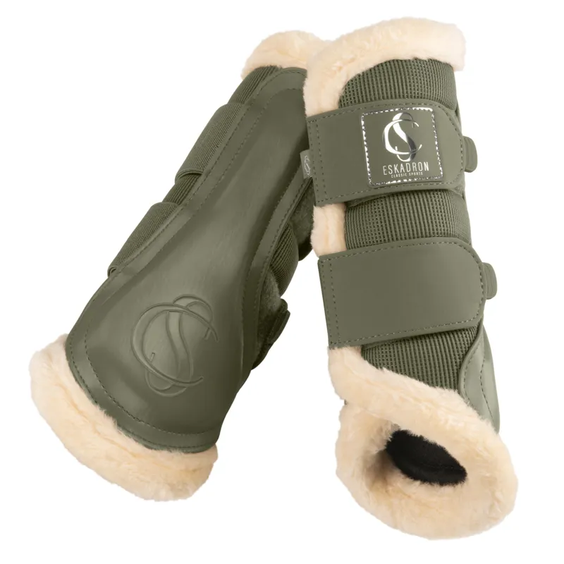 Eskadron Mesh Faux Fur Tendon Boots Classic Sports SS25 - Dusty Olive