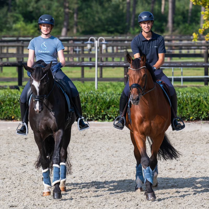 Eskadron Mesh Faux Fur Tendon Boots Classic Sports SS25 - Steel Blue-2