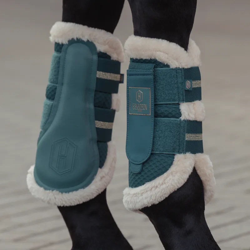 Eskadron Mesh Faux Fur Tendon Boots Heritage AW24 - Vintage Green-1