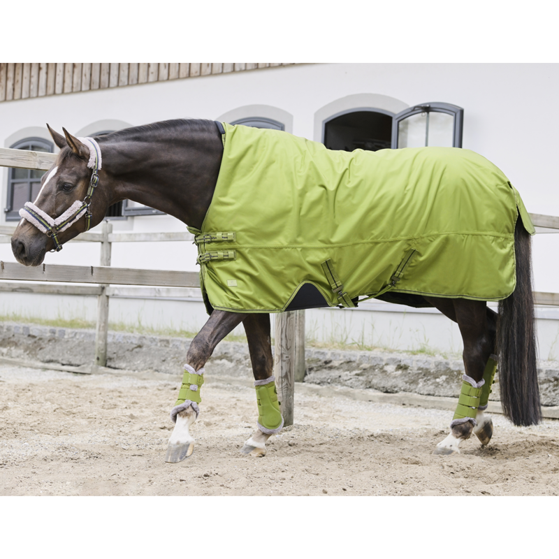 Eskadron Mesh Faux Fur Tendon Boots Platinum AW24 - Moss Green-1