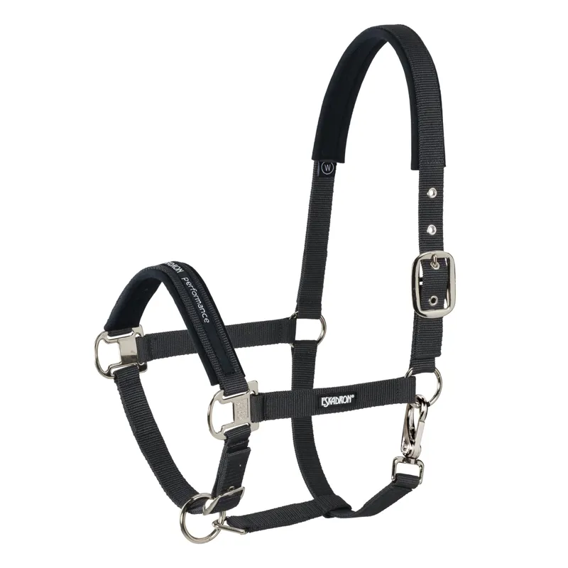 Eskadron Pin Buckle Headcollar - Black