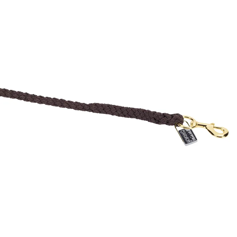 Eskadron Regular Swivel Brass Leadrope - Dark Brown