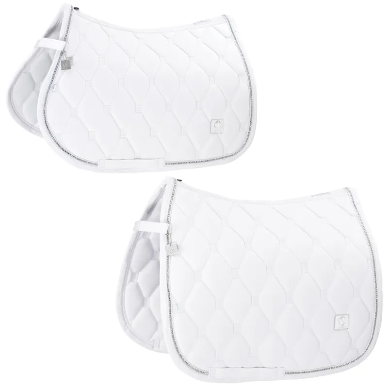 Eskadron Softshell Crystal Saddlecloth Classic Sports SS25 - White