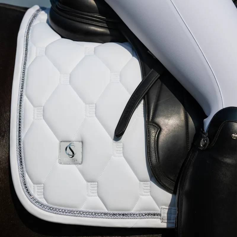 Eskadron Softshell Crystal Saddlecloth Classic Sports SS25 - White-1