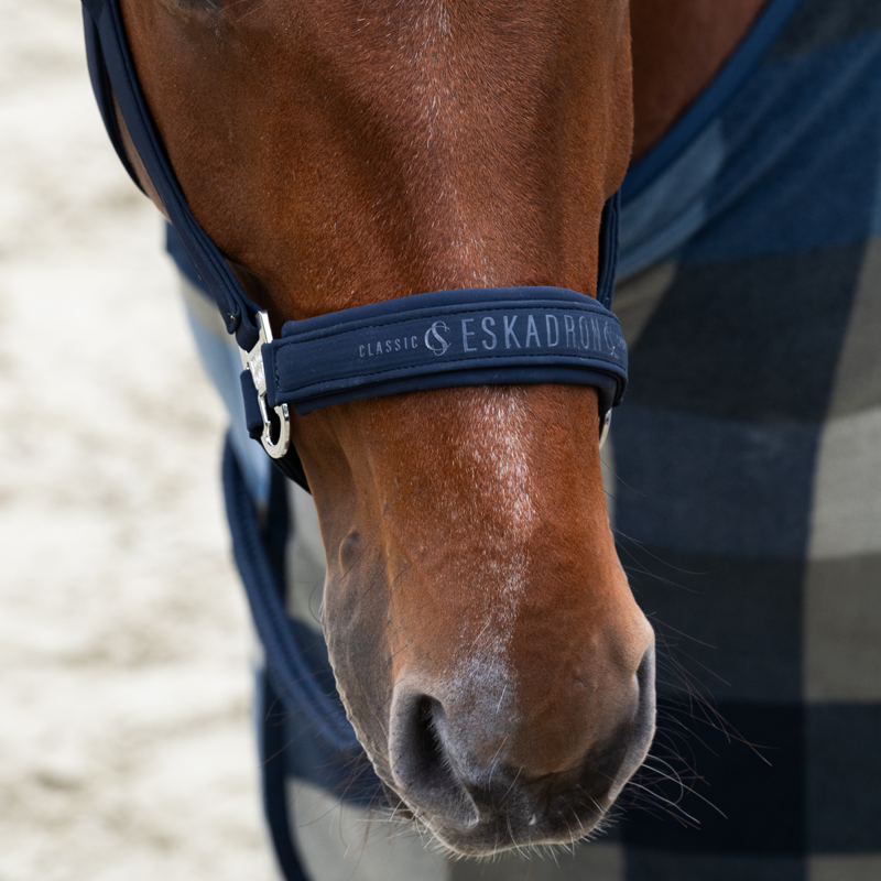 Eskadron Softshell Double Pin Headcollar Classic Sports SS25 - Navy-1