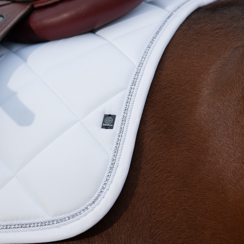 Eskadron Sparkle Crystal Saddlecloth Dynamic SS24 - White-1