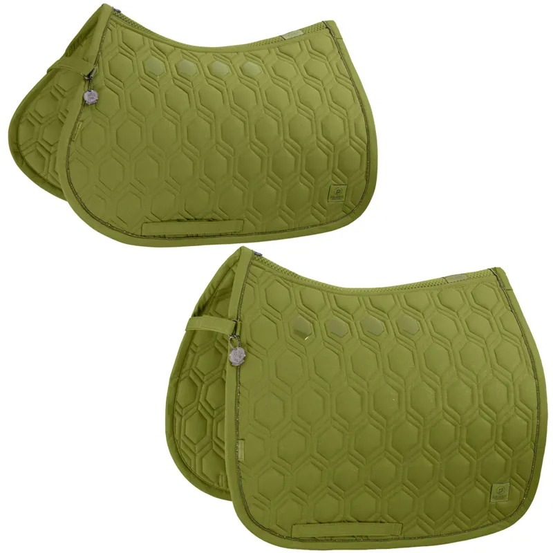 Eskadron Sparkle Emblem Saddlecloth Platinum AW24 - Moss Green