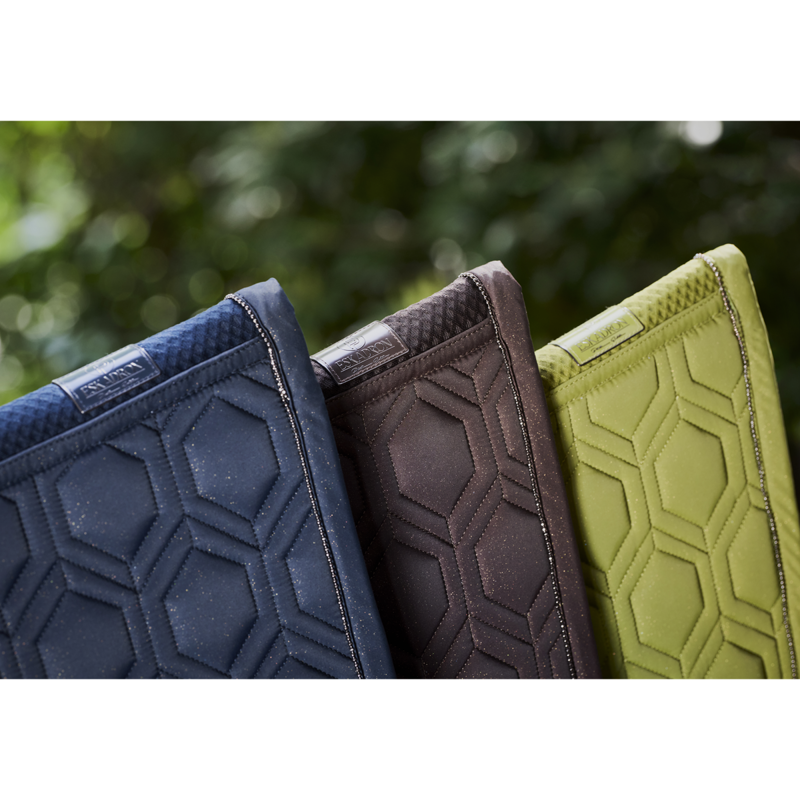 Eskadron Sparkle Emblem Saddlecloth Platinum AW24 - Moss Green-1