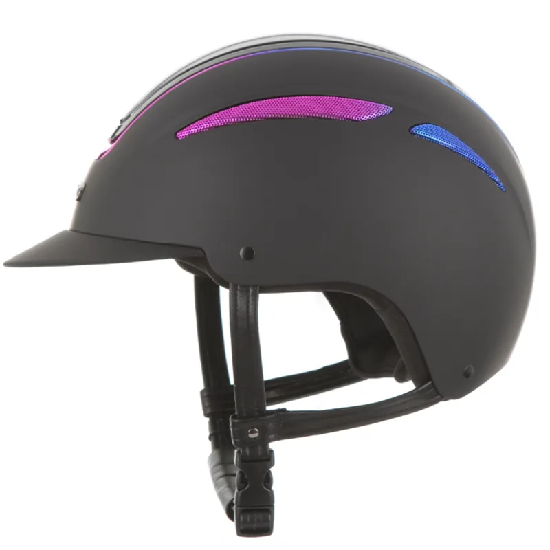 Evoke Callisto Classic Peak Galaxy 24 Riding Hat - Black Limited Edition
