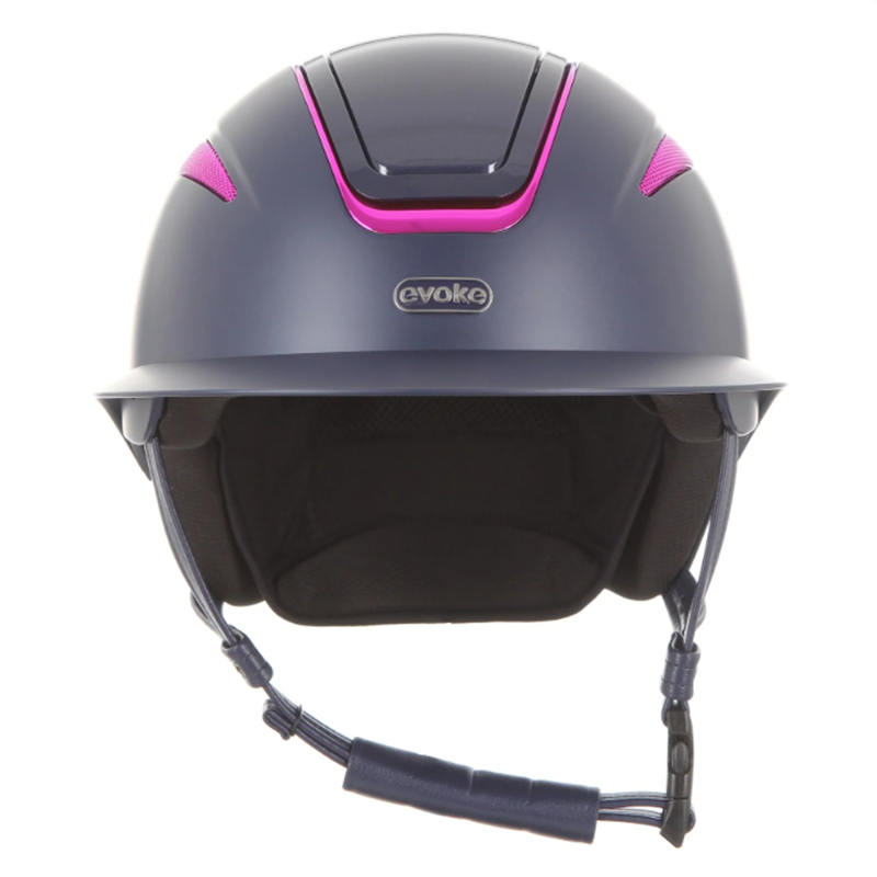 Evoke Callisto Wide Peak Galaxy 24 Riding Hat - Navy Limited Edition-2