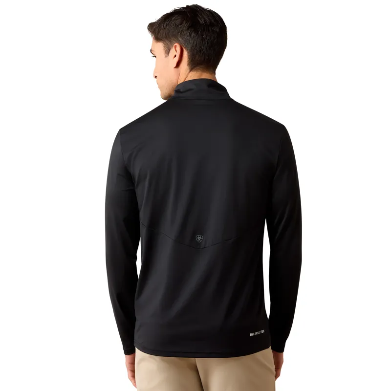 Ariat Men's LunaVeil 1/4 Zip Base Layer - Black-1
