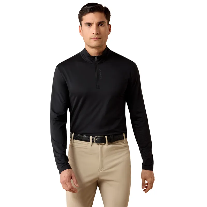 Ariat Men's LunaVeil 1/4 Zip Base Layer - Black