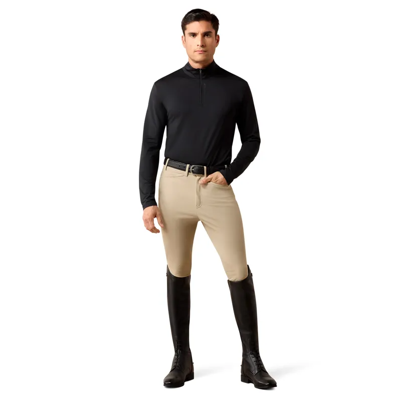 Ariat Men's LunaVeil 1/4 Zip Base Layer - Black-3