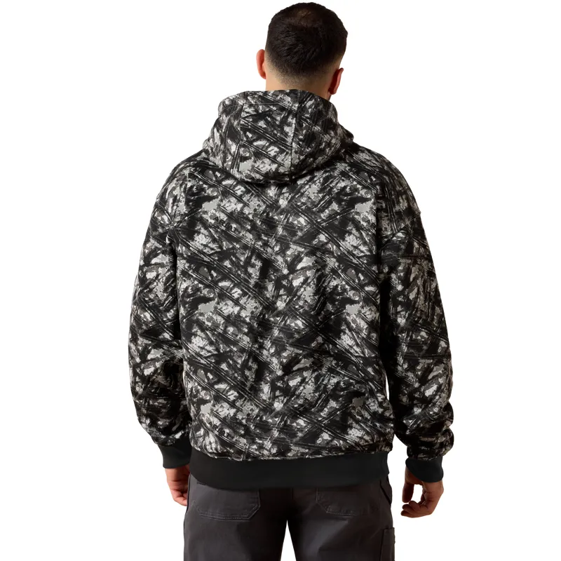 Ariat Men's Rebar Workman Graphic Hoodie - Camo/Grey-1