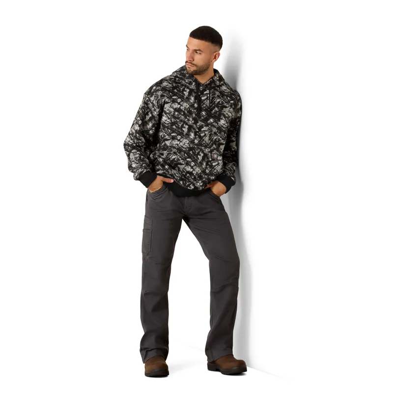 Ariat Men's Rebar Workman Graphic Hoodie - Camo/Grey-4