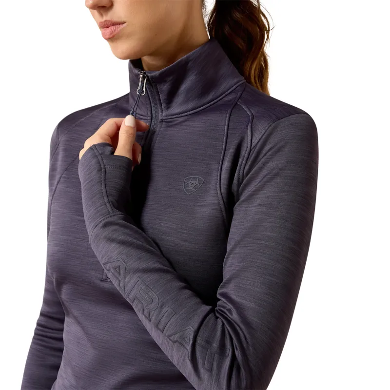 Ariat Women's Team EQ 1/2 Zip Pullover - Odyssey Grey-2