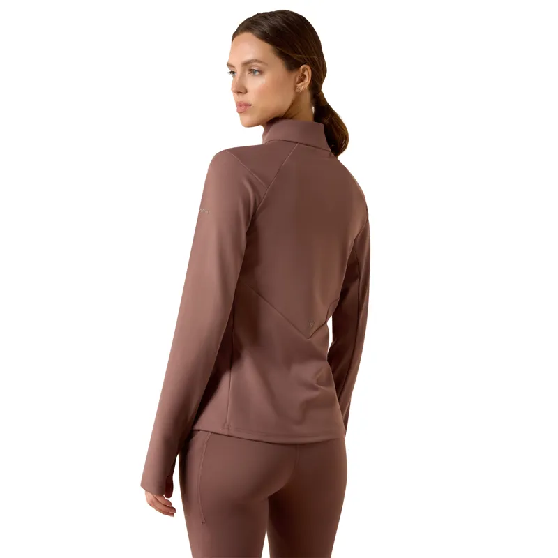 Ariat Women's Avail 1/2 Zip Base Layer - Peppercorn-1