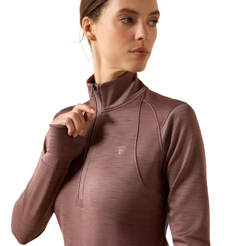 Ariat Women's Team EQ 1/2 Zip Pullover - Twilight Mauve-3