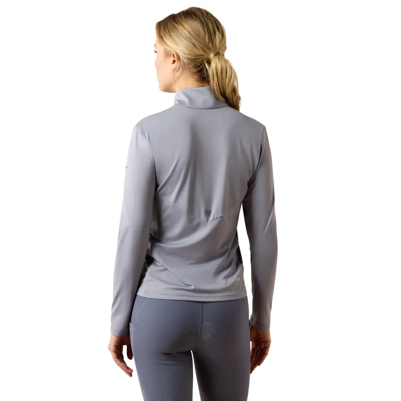 Ariat Women's Lunaveil 1/2 Zip Base Layer - Quicksilver-1