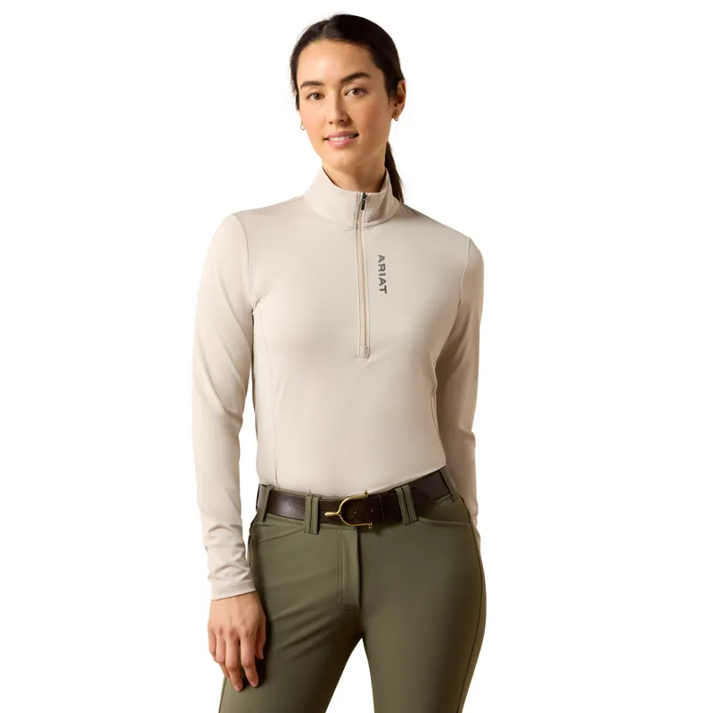 Ariat Women's Lunaveil 1/2 Zip Base Layer - Chateau Grey