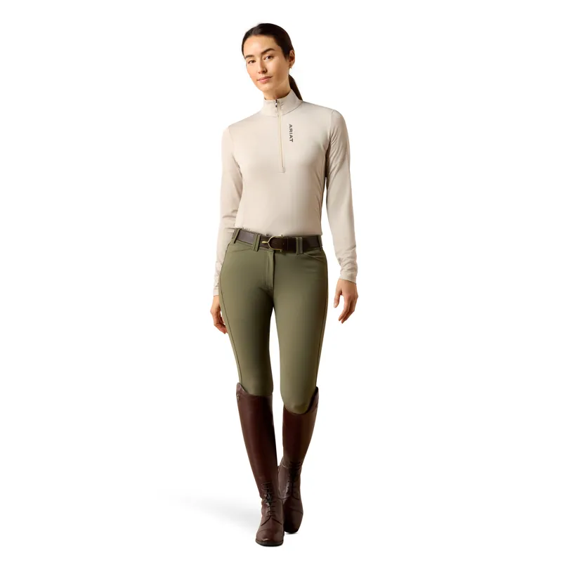 Ariat Women's Lunaveil 1/2 Zip Base Layer - Chateau Grey-4
