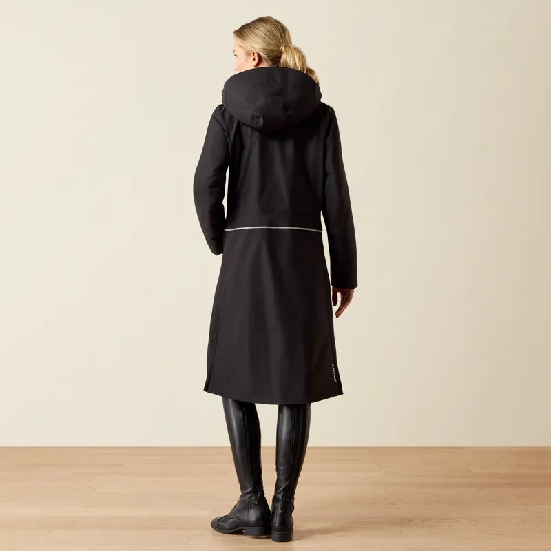 Ariat Women's Long Rider Waterproof Coat - Black-2